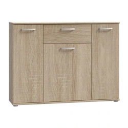 Komoda 3D1S Dąb Sonoma – funkcjonalna i stylowa | Kup w Domowanie.pl