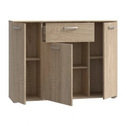 Komoda 3D1S Dąb Sonoma – funkcjonalna i stylowa | Kup w Domowanie.pl