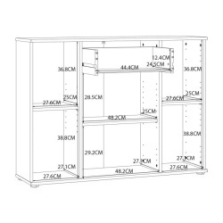 Komoda 3D1S Dąb Sonoma – funkcjonalna i stylowa | Kup w Domowanie.pl