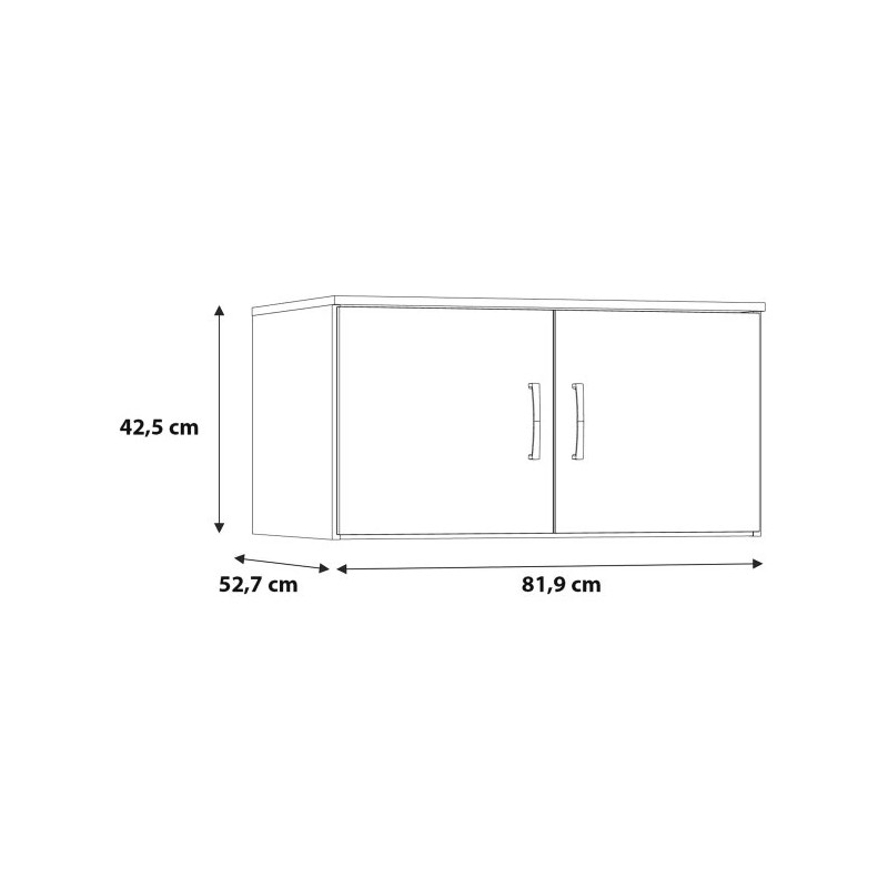 Nadstawka NIKO 2D Dąb Artisan – funkcjonalne przechowywanie | Domowanie