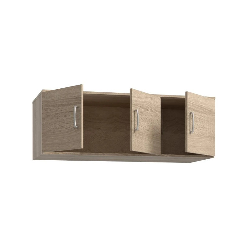 Trzydrzwiowa nadstawka do szafy – Dąb Sonoma, styl i funkcjonalność | Domowanie.pl