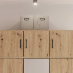 Trzydrzwiowa nadstawka do szafy NIKO – Dąb Artisan, modern loft | Domowanie.pl