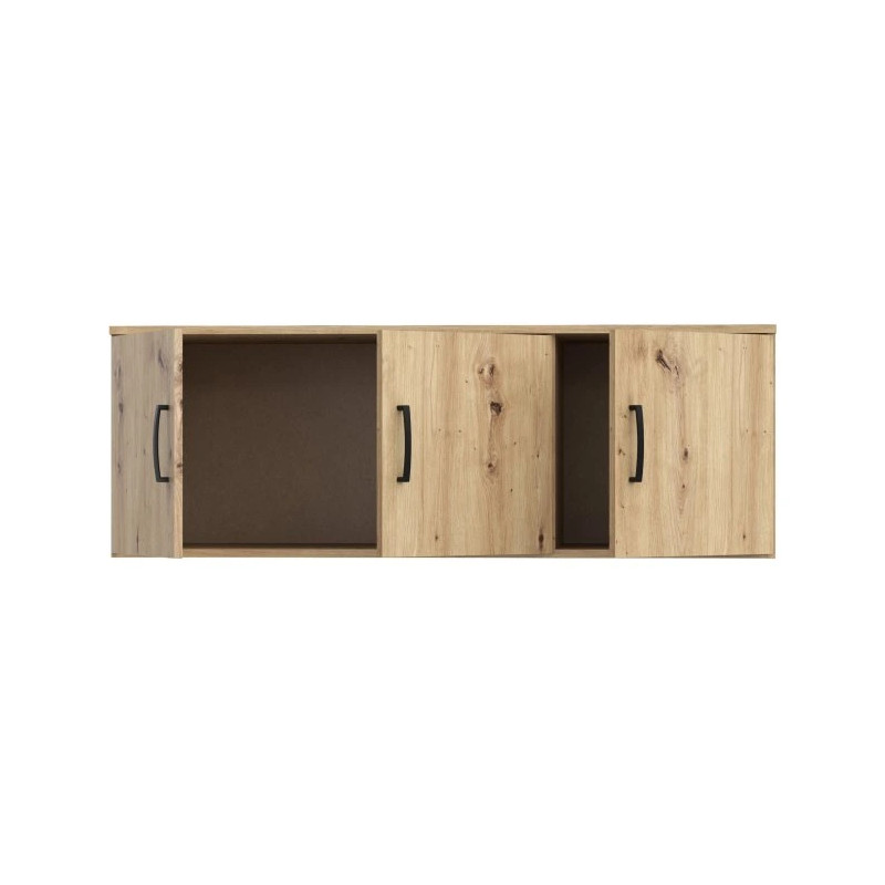 Trzydrzwiowa nadstawka do szafy NIKO – Dąb Artisan, modern loft | Domowanie.pl