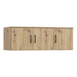 Trzydrzwiowa nadstawka do szafy NIKO – Dąb Artisan, modern loft | Domowanie.pl