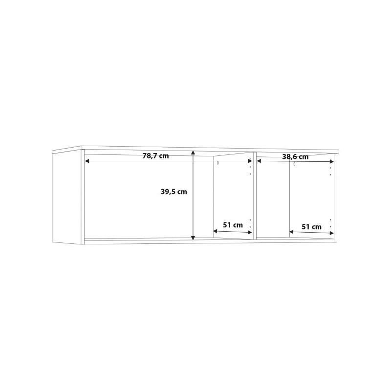 Trzydrzwiowa nadstawka do szafy NIKO – Dąb Artisan, modern loft | Domowanie.pl