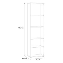Regał NIKO otwarty – funkcjonalna biblioteczka do domu | Domowanie