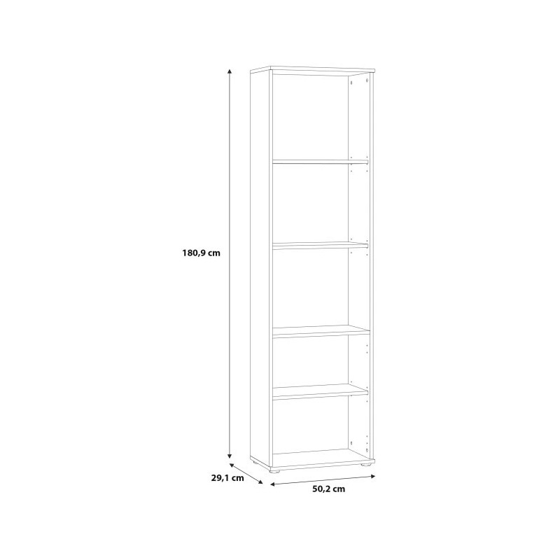 Regał NIKO otwarty – funkcjonalna biblioteczka do domu | Domowanie