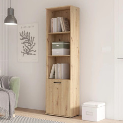 Regał Dąb Artisan z zamykaną szafką – kolekcja NIKO | Kup w Domowanie