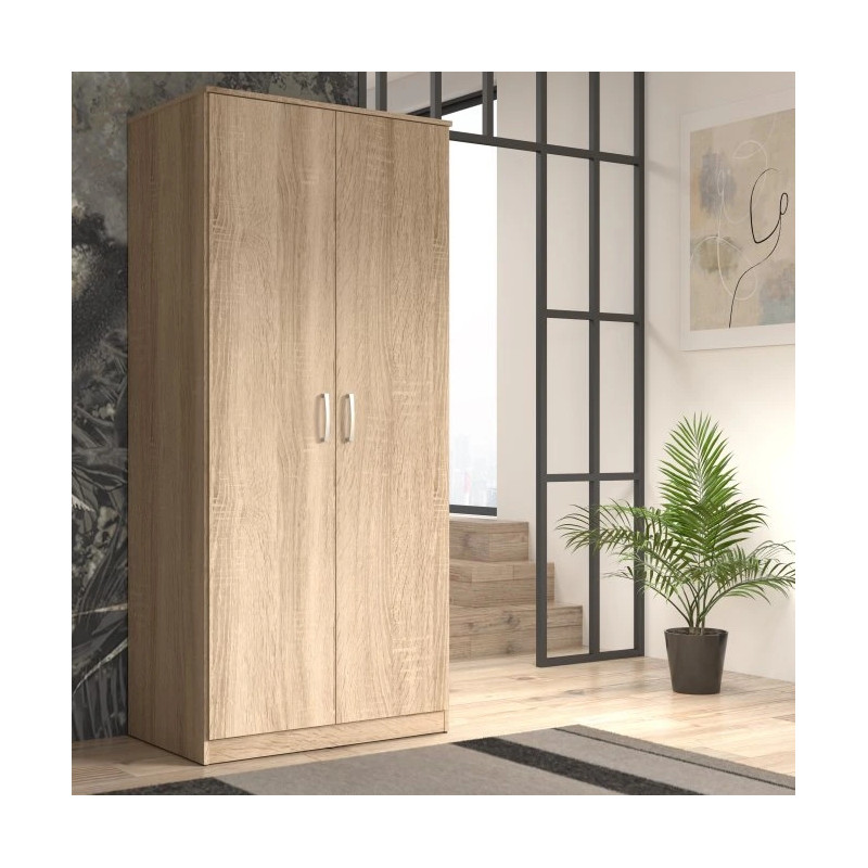 Szafa ubraniowa NIKO Dąb Sonoma – nowoczesny styl | Domowanie.pl