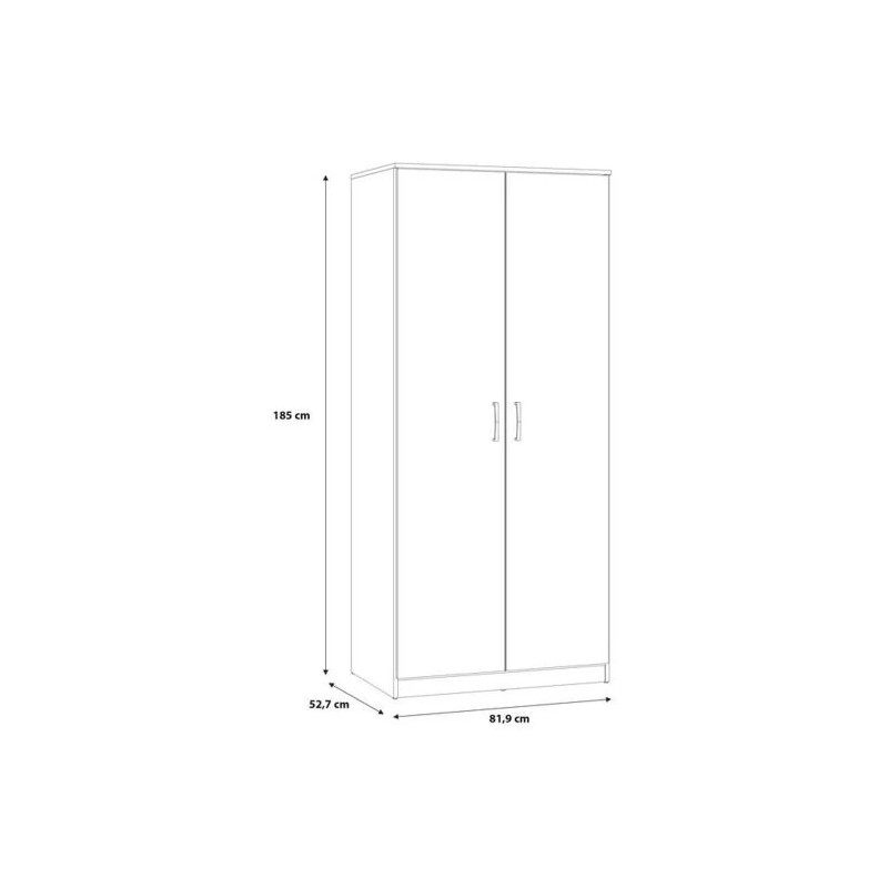 Szafa ubraniowa NIKO Dąb Sonoma – nowoczesny styl | Domowanie.pl