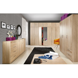 Szafa ubraniowa NIKO Dąb Sonoma – nowoczesny styl | Domowanie.pl