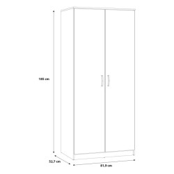 Szafa ubraniowa NIKO Dąb Artisan – nowoczesny styl | Domowanie