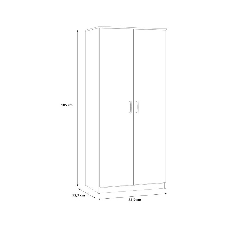 Szafa ubraniowa NIKO Dąb Artisan – nowoczesny styl | Domowanie