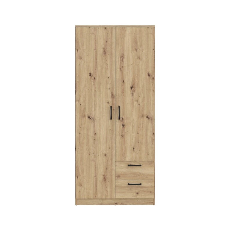 Szafa ubraniowa 2-drzwiowa z szufladami Dąb Artisan | Domowanie