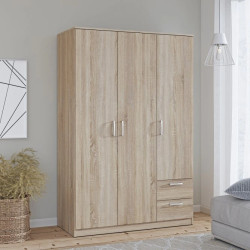Pojemna szafa z półkami i szufladami | Dąb Sonoma | Domowanie