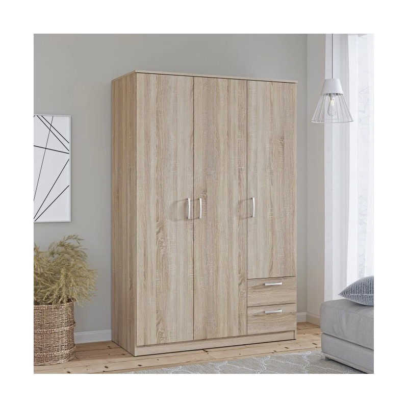 Pojemna szafa z półkami i szufladami | Dąb Sonoma | Domowanie