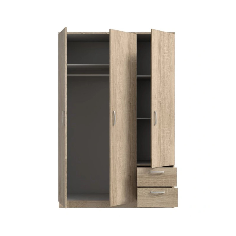 Pojemna szafa z półkami i szufladami | Dąb Sonoma | Domowanie