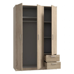 Pojemna szafa z półkami i szufladami | Dąb Sonoma | Domowanie