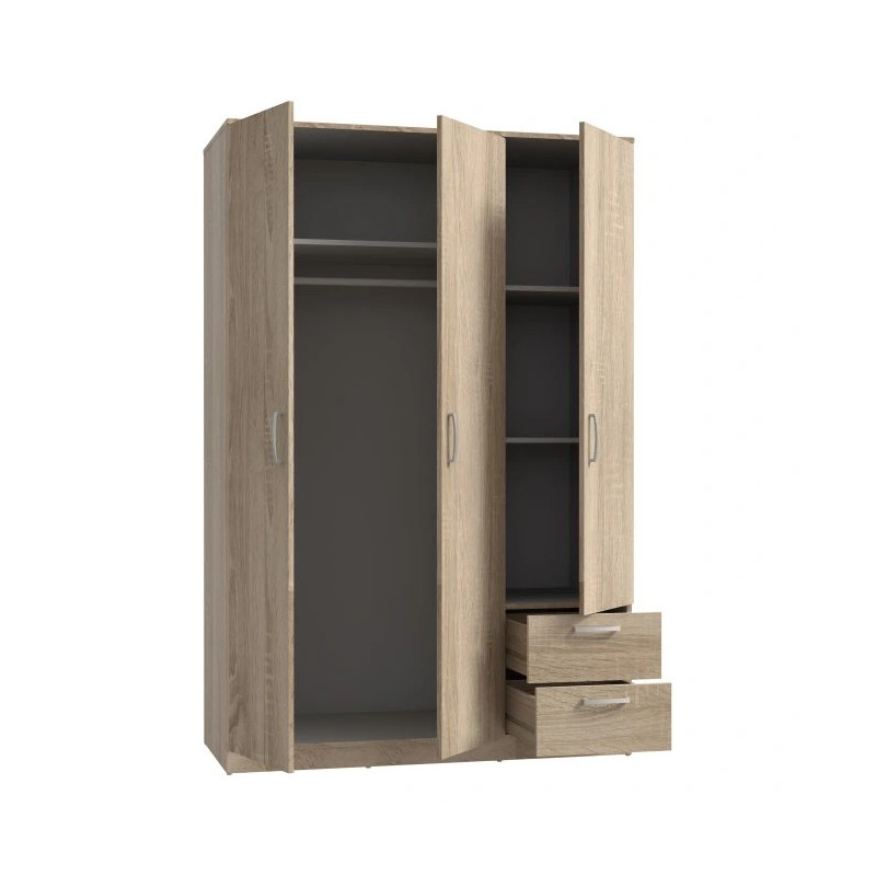 Pojemna szafa z półkami i szufladami | Dąb Sonoma | Domowanie