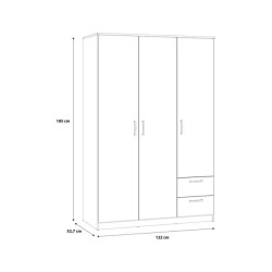 Pojemna szafa z półkami i szufladami | Dąb Sonoma | Domowanie