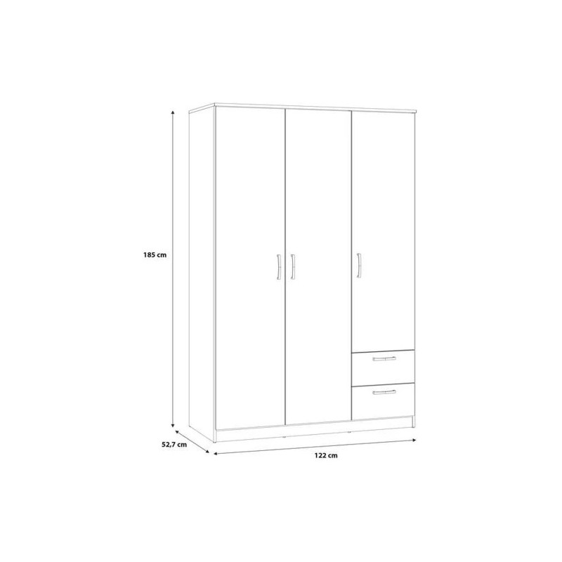 Pojemna szafa z półkami i szufladami | Dąb Sonoma | Domowanie