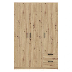 Szafa ubraniowa NIKO 3D z drążkiem i szufladami – Styl i funkcjonalność