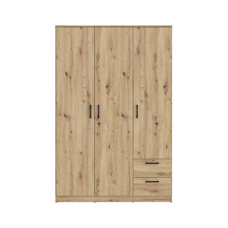 Szafa ubraniowa NIKO 3D z drążkiem i szufladami – Styl i funkcjonalność