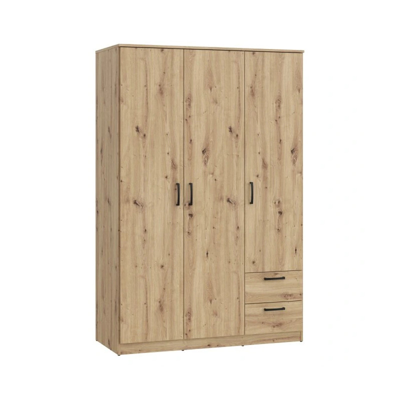 Szafa ubraniowa NIKO 3D z drążkiem i szufladami – Styl i funkcjonalność