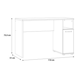 Biurko z półkami i wnęką – idealne do biura lub pokoju