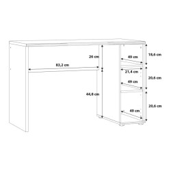 Biurko z półkami i wnęką – idealne do biura lub pokoju
