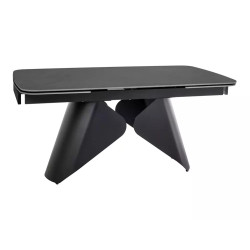Rozkładany ceramiczny stół Armando czarny mat 180(240)x90