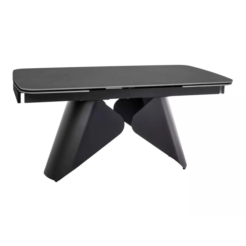 Rozkładany ceramiczny stół Armando czarny mat 180(240)x90