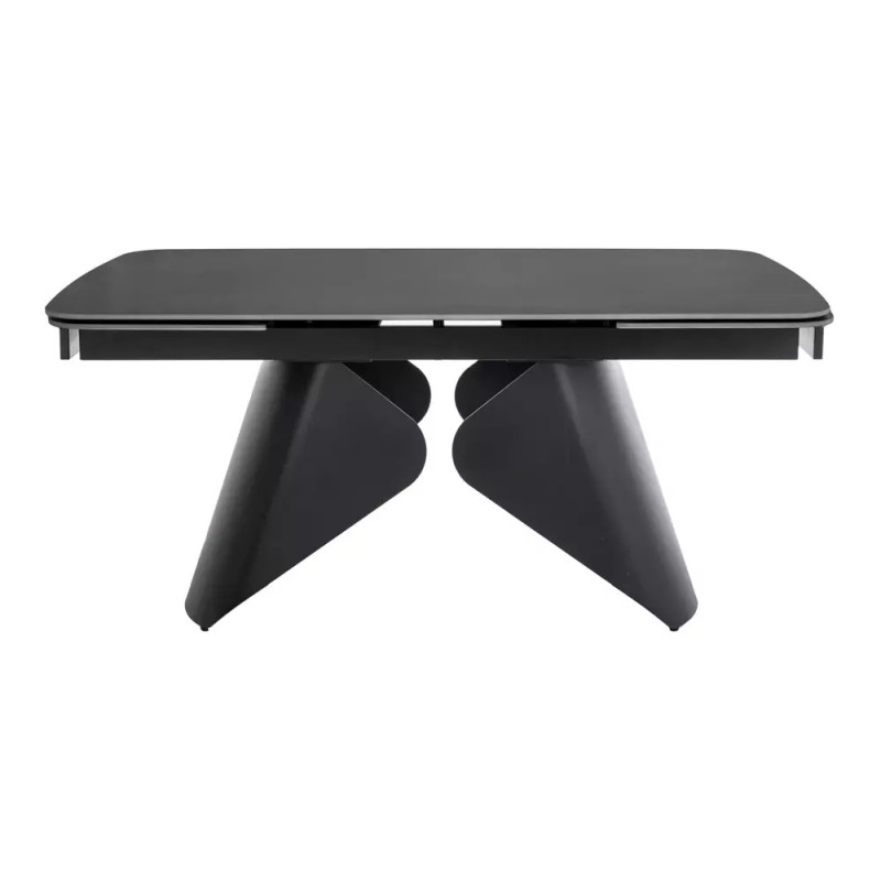 Rozkładany ceramiczny stół Armando czarny mat 180(240)x90