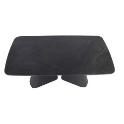 Rozkładany ceramiczny stół Armando czarny mat 180(240)x90