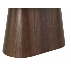 Rozkładany ceramiczny stół Monaco czarny mat/orzech 160(200)x90