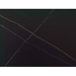 Rozkładany ceramiczny stół Monaco czarny mat/orzech 160(200)x90