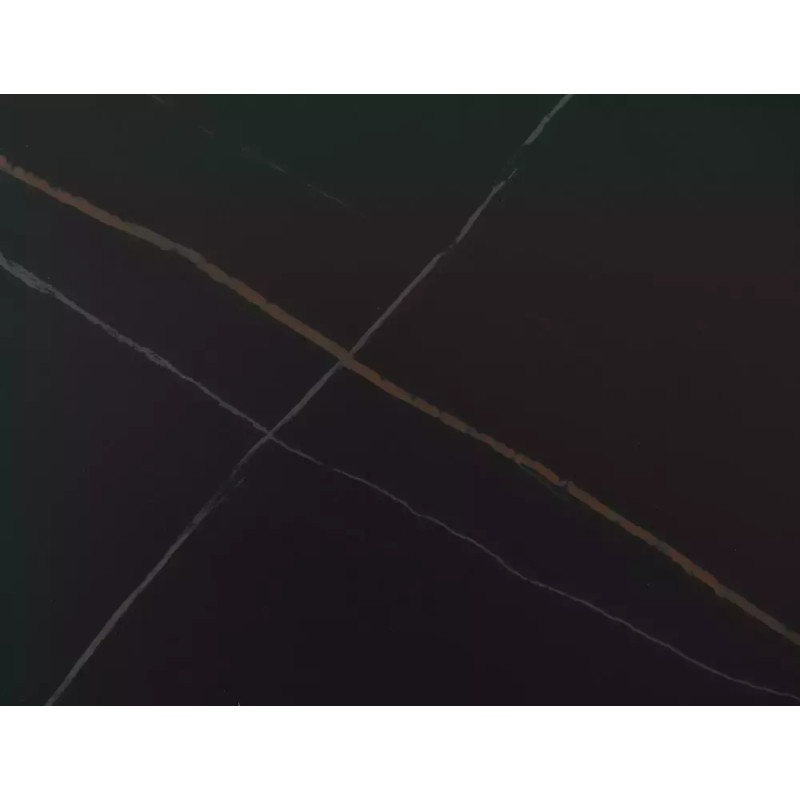 Rozkładany ceramiczny stół Monaco czarny mat/orzech 160(200)x90