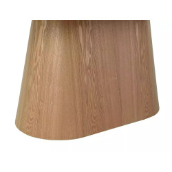 Rozkładany ceramiczny stół Monaco travertine beż mat/dąb 160(200)x90