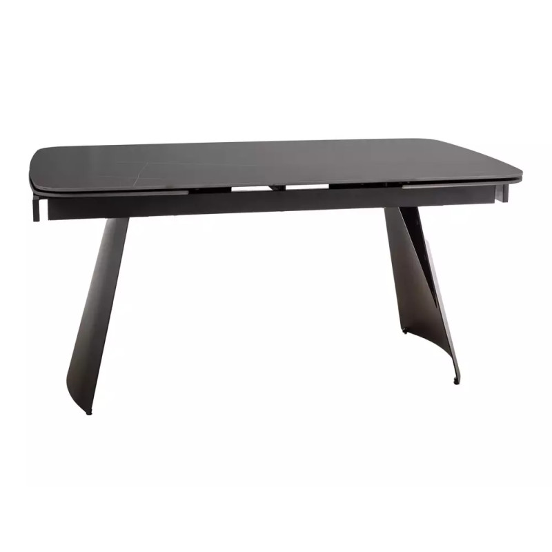 Rozkładany ceramiczny stół Bacardi czarny mat 160(240)x90