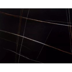 Rozkładany ceramiczny stół Bacardi czarny mat 160(240)x90