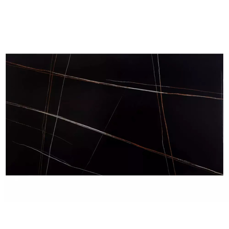 Rozkładany ceramiczny stół Bacardi czarny mat 160(240)x90