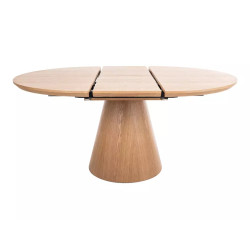 Rozkładany okrągły stół Angel II dąb 120(160)x75