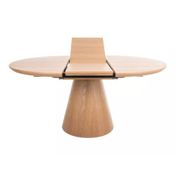 Rozkładany okrągły stół Angel II dąb 120(160)x75