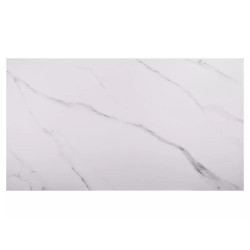 Rozkładany ceramiczny stół Laconi biały mat/czarny mat 160(220)x90