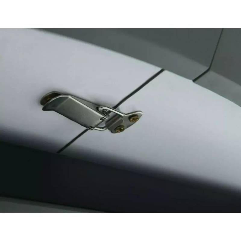 Rozkładany okrągły stół Angel II szary, efekt marmuru/czarny mat 120(160)x75