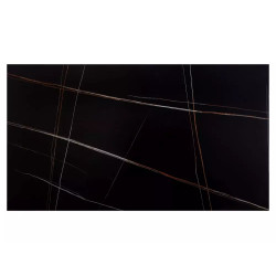 Rozkładany ceramiczny stół Norton czarny mat/czarny 160(240)x90