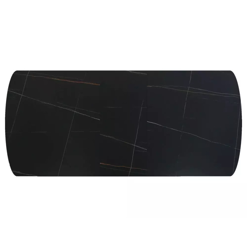 Rozkładany ceramiczny stół Vector czarny mat 180(220)x90