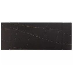 Rozkładany ceramiczny stół Imperia 180 czarny mat 180(240)x90