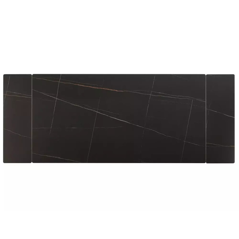 Rozkładany ceramiczny stół Imperia 180 czarny mat 180(240)x90