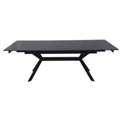 Rozkładany ceramiczny stół Imperia 180 czarny mat 180(240)x90